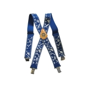FAI/FULL HEAVY-DUTY BRACES 2IN WIDE - BLUE