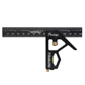 FAI/FULL BLACK ALUMINIUM 150MM/6IN COMBI SQUARE