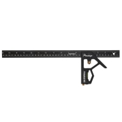 FAI/FULL BLACK ALUMINIUM 400MM/16IN COMBI SQUARE