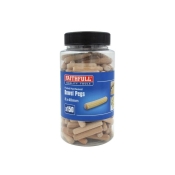 FAI/FULL WOOD DOWELS FLUTED 40 X  8MM (TUB 150)