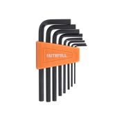 FAI/FULL HEX KEY SET (8) METRIC - SHORT ARM