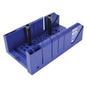 FAI/FULL MITRE BOX WITH PEGS - BLUE PLASTIC