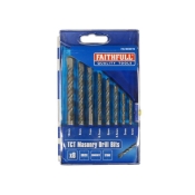FAI/FULL STANDARD MASONRY DRILL SET 8PC