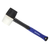 FAI/FULL B&W RUBBER MALLET 32OZ F/G HANDLE