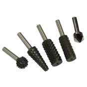 FAI/FULL ROTARY RASPS (4) & COUNTERSINK (1) SET