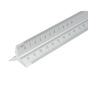 FAI/FULL ALUMINIUM SCALE RULE 300MM-TRIANGLE