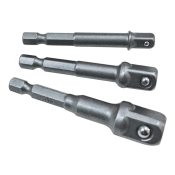 FAI/FULL 1/4 HEX, SQUARE DRIVE ADAPTOR 3PC SET
