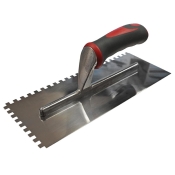 FAI/FULL SOFT GRIP NOTCHED TROWEL S/S 11X4.1/2IN