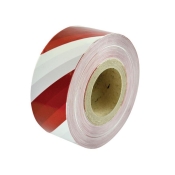 FAI/FULL BARRIERTAPE 70MM X 250M RED/WHITE 70MIC