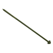 F&F     TIMBER FIXING SCREW GREEN 200MM BAG 20