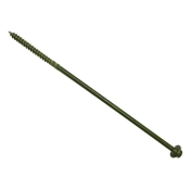 F&F     TIMBER FIXING SCREW GREEN 250MM BAG 20