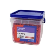 F/FIX   EXPANSION WALL PLUG RED  6-8 TUB 1000