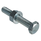 F/FIX   BOLT/NUT/WASHER 2 PACK ZP M10 X 60MM