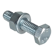 F/FIX   BOLT/NUT/WASHER 12 PACK ZP M6 X 25MM
