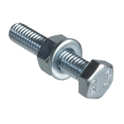 F/FIX   BOLT/NUT/WASHER 10 PACK ZP M6 X 30MM