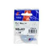 F/FIX   FORGEPACK FLAT WASHER 6 PER PACK 6X40