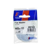 F/FIX   FORGEPACK FLAT WASHER 6 PER PACK 8X40
