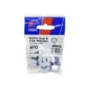 F/FIX   FORGEPACK NYLOC NUT & WASHER 8 PER PACK
