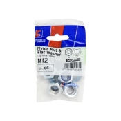 F/FIX   FORGEPACK NYLOC NUT & WASHER 4 PER PACK
