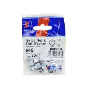 F/FIX   FORGEPACK NYLOC NUT & WASHER 20 PER PACK