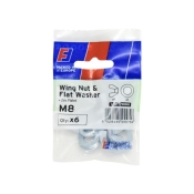 F/FIX   FORGEPACK WING NUT & WASHER 6 PER PACK