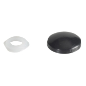 F/FIX   DOME CAP 20 PACK NO.6-8'S BLACK