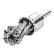 LESSMANN KNOT END BRUSH 6MM DIA 22MM STEEL 0.35