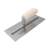 M/TOWN  701S NOTCHED TROWEL WOODEN HANDLE