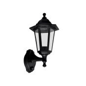MERIDIAN 60W PIR LANTERN E27 BLACK