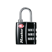 M/LOCK  TSA BLACK PADLOCK 30MM - 3 DIGIT COMBI