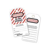 M/LOCK  LOCKOUT TAGS - DANGER - DO NOT OPERATE