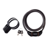 M/LOCK  BRAIDED STEEL CABLE 1.8MX10MM BLK KEYED