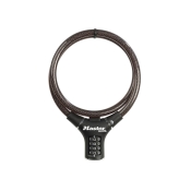 M/LOCK  STEEL CABLE 0.9M X 12MM BLACK COMBI