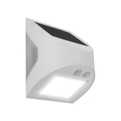 M/PLUG  SOLAR WEDGE 3W PIR & USB PORT - WHITE