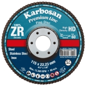 Karbosan ZR Premium Flap Disc 180 x 22 P40 (Pack 10)