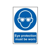 SCAN    SIGN EYE PROTECTION MUST BE WORN