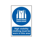 SCAN    SIGN HI-VIS JACKETS MUST BE WORN