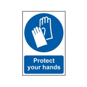 SCAN    SIGN PROTECT YOUR HANDS 200MM X 300MM