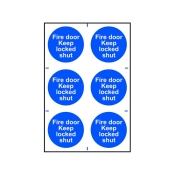 SCAN    SIGN FIRE DOOR KEEP LOCKED SHUT (6)