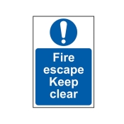SCAN    SIGN FIRE ESCAPE KEEP CLEAR
