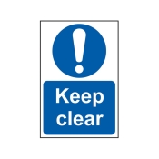 SCAN    SIGN KEEP CLEAR 200MM X 300MM