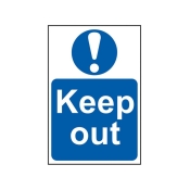 SCAN    SIGN KEEP OUT 200MM X 300MM