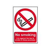 SCAN    SIGN NO SMOKING ON THESE PREMISES