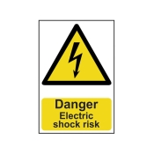 SCAN    SIGN DANGER ELECTRIC SHOCK RISK
