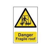 SCAN    SIGN DANGER FRAGILE ROOF