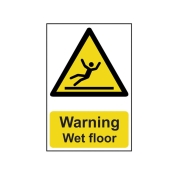 SCAN    SIGN WARNING WET FLOOR 200MM X 300MM