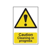 SCAN    SIGN CAUTION CLEANING IN PROGRESS