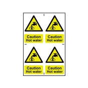 SCAN    SIGN CAUTION HOT WATER