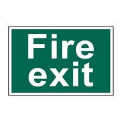 SCAN    FIRE EXIT (TEXT ONLY) 300 X 200MM