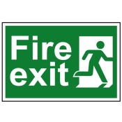 SCAN    SIGN FIRE EXIT MAN RUNNING RIGHT